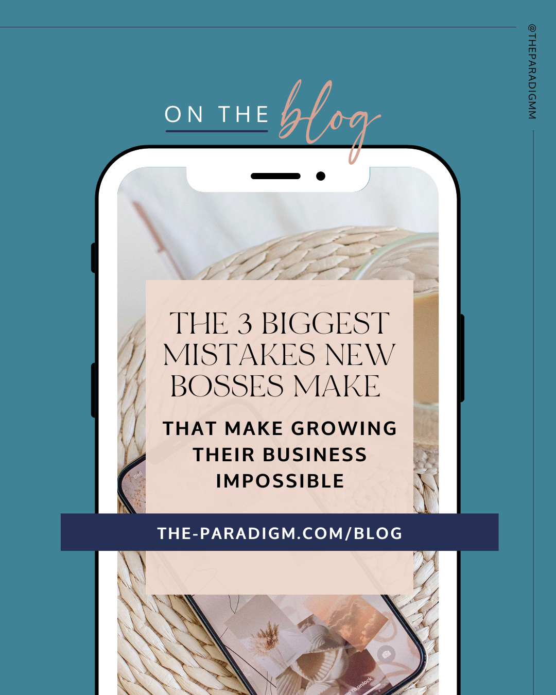On the blog the 3 biggest mistakes new bosses make that make growing their business impossible 